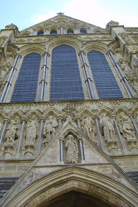 outside Salisbury Cathedral