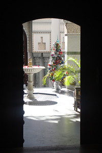 the only Christmas tree we saw in Morocco was in the courtyard of this riad hotel