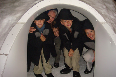 we took refuge in an igloo