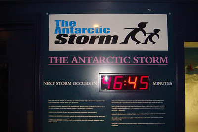 we experienced the winter storm at the Antarctic center...