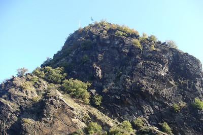 the Loreley rock which lured past Rhine navigators to their deaths in the swift currents