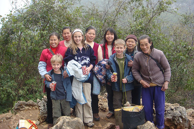 along with our six, coke-toting sherpas